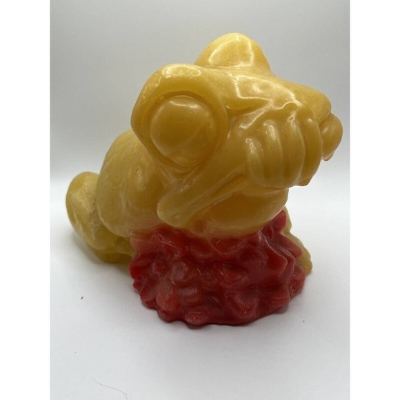 Vintage Red & Yellow Frog Candle by "Out of the Ordinary" Chicago UNIQUE Large - Picture 1 of 8